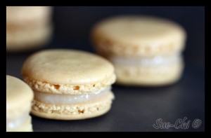 Macarons vanille-noix de coco